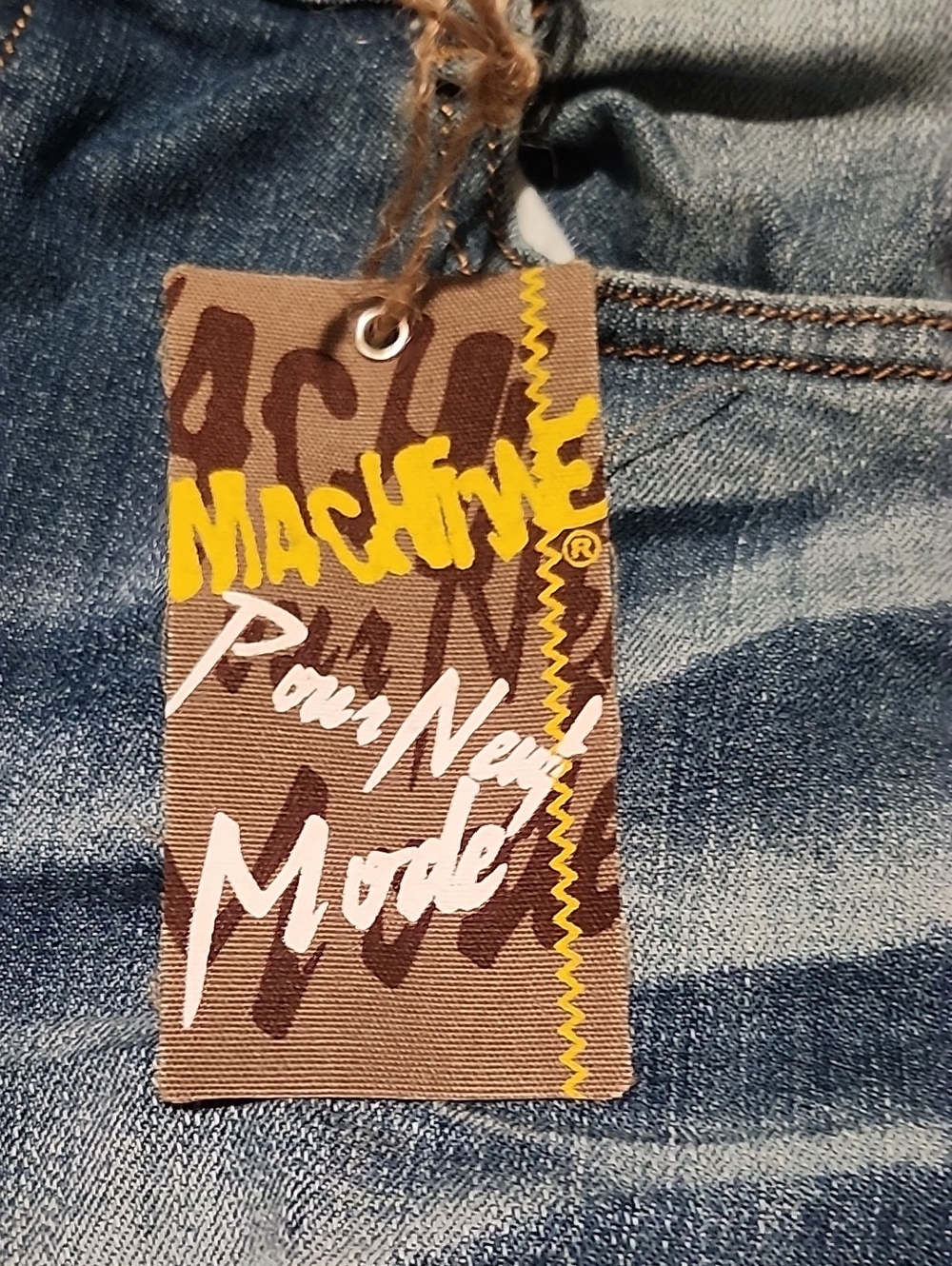 Machine Skinny Ripped Jeans - Blue - Picture 8 of 10